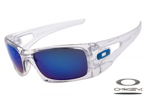 clear oakleys with blue lenses